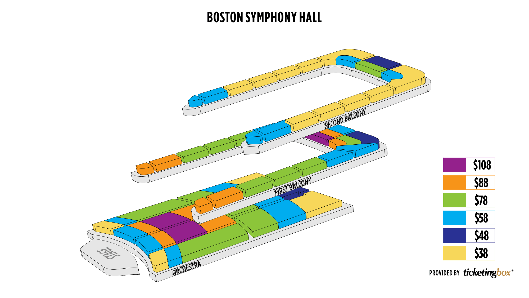 Boston Symphony Hall Seating Chart Orchestra