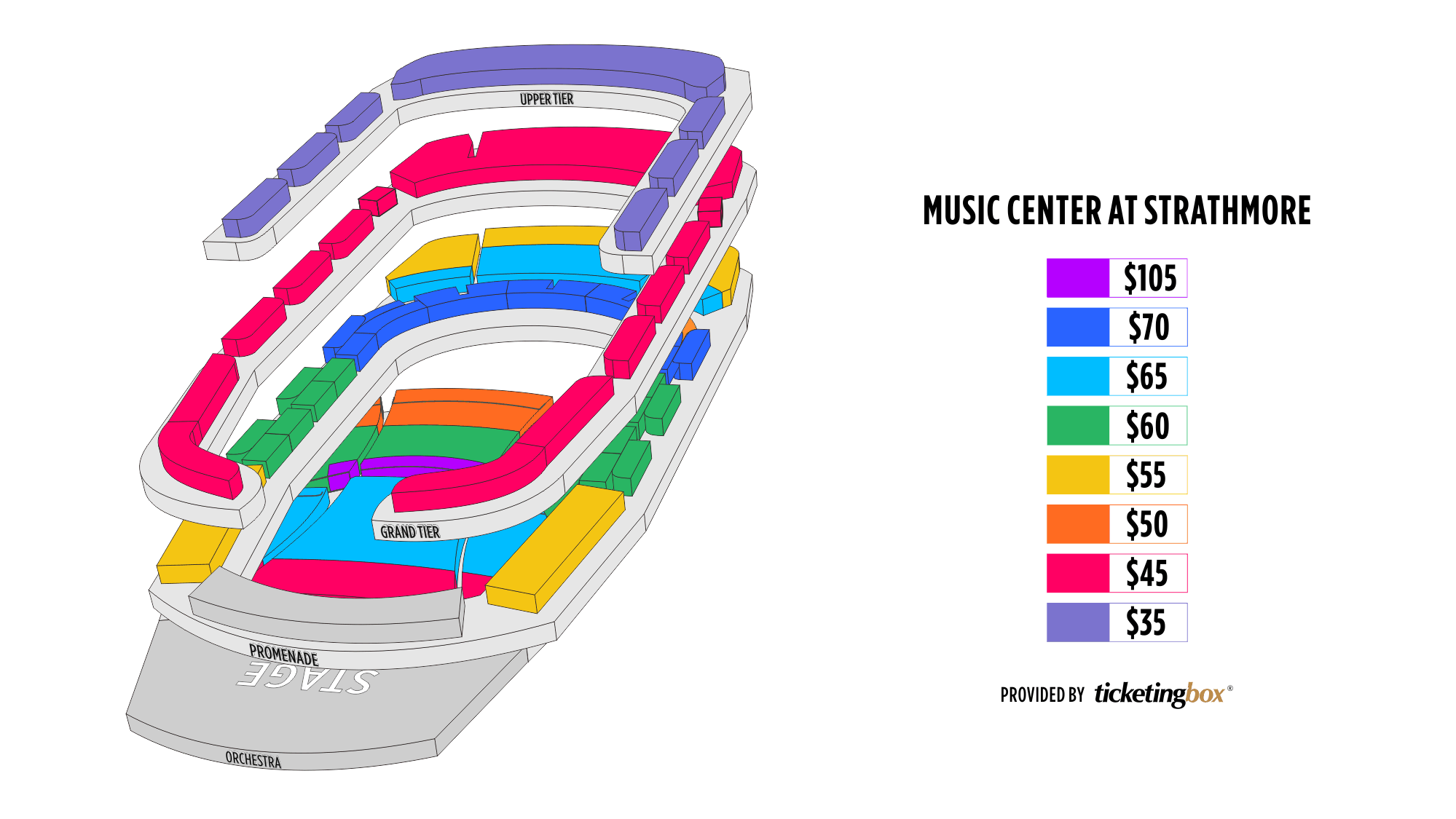 Strathmore Music Center Seating Chart