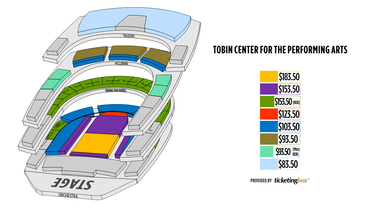 Tobin Center San Antonio Seating Chart