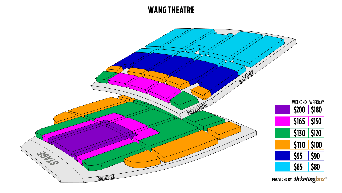 Wang Theater Seating Chart