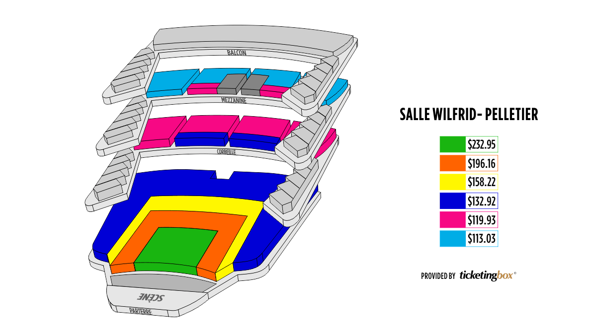 Theatre Maisonneuve Seating Chart