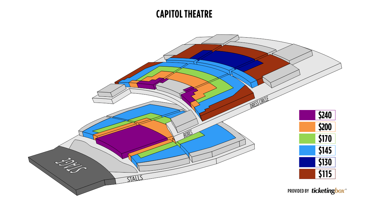 Capitol Theatre Seating Chart Sydney