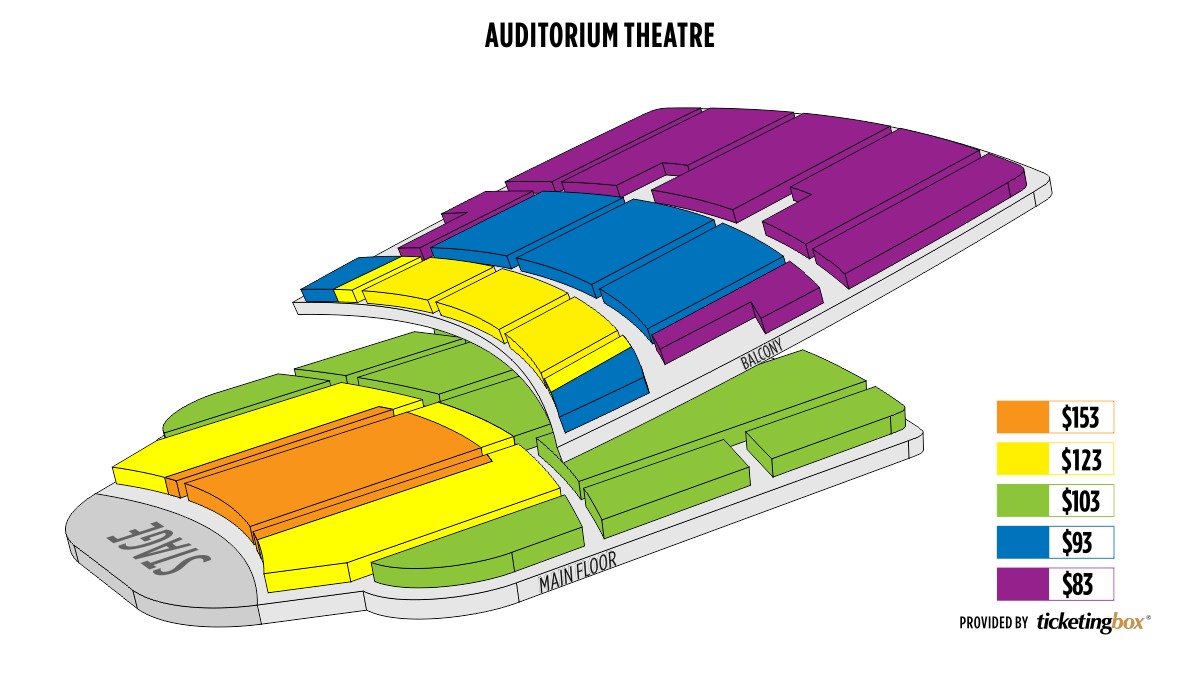 Marvin Sands Performing Arts Center Seating Chart