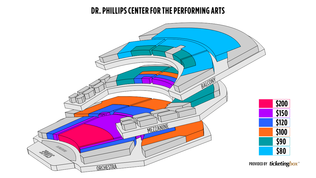 Dr Phillips Center Walt Disney Theatre Seating Chart