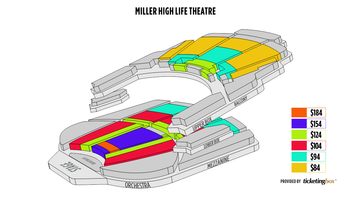 Milwaukee Miller High Life Theatre Seating Chart | Shen Yun ...