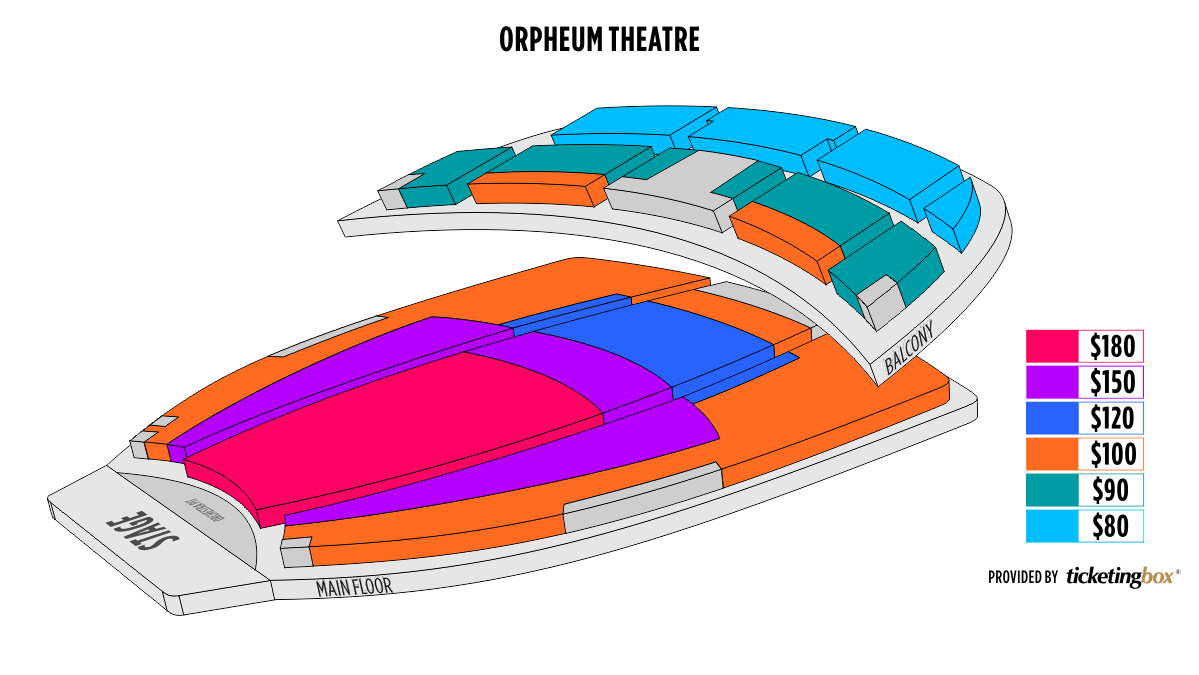 Orpheum Theater Phoenix Seating Chart