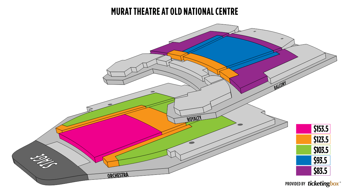 Murat Egyptian Room Seating Chart