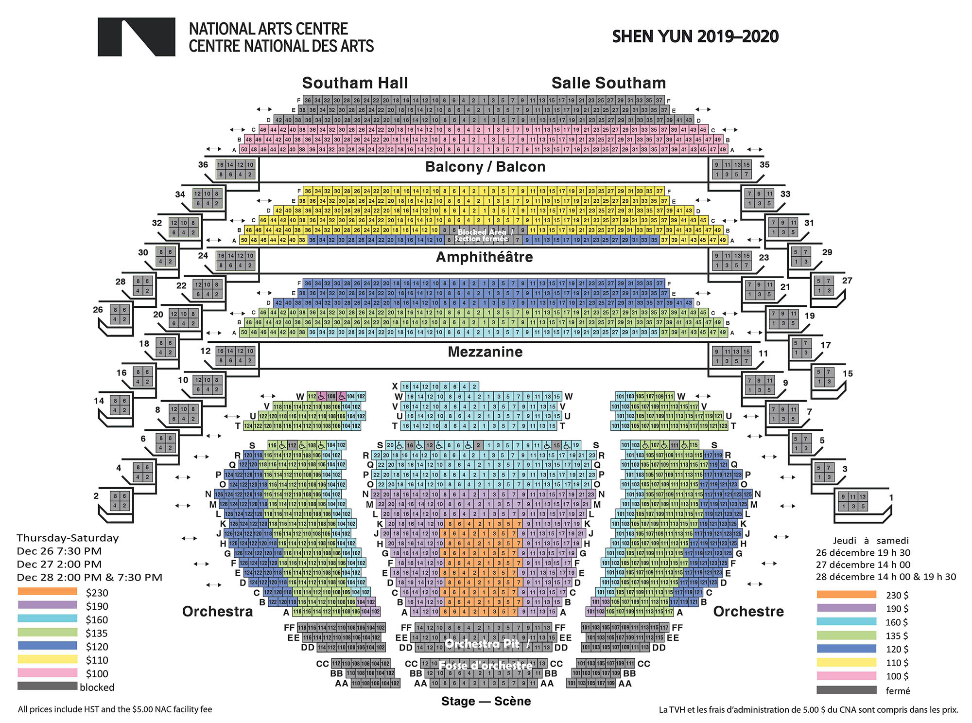 National Ballet Toronto Seating Chart