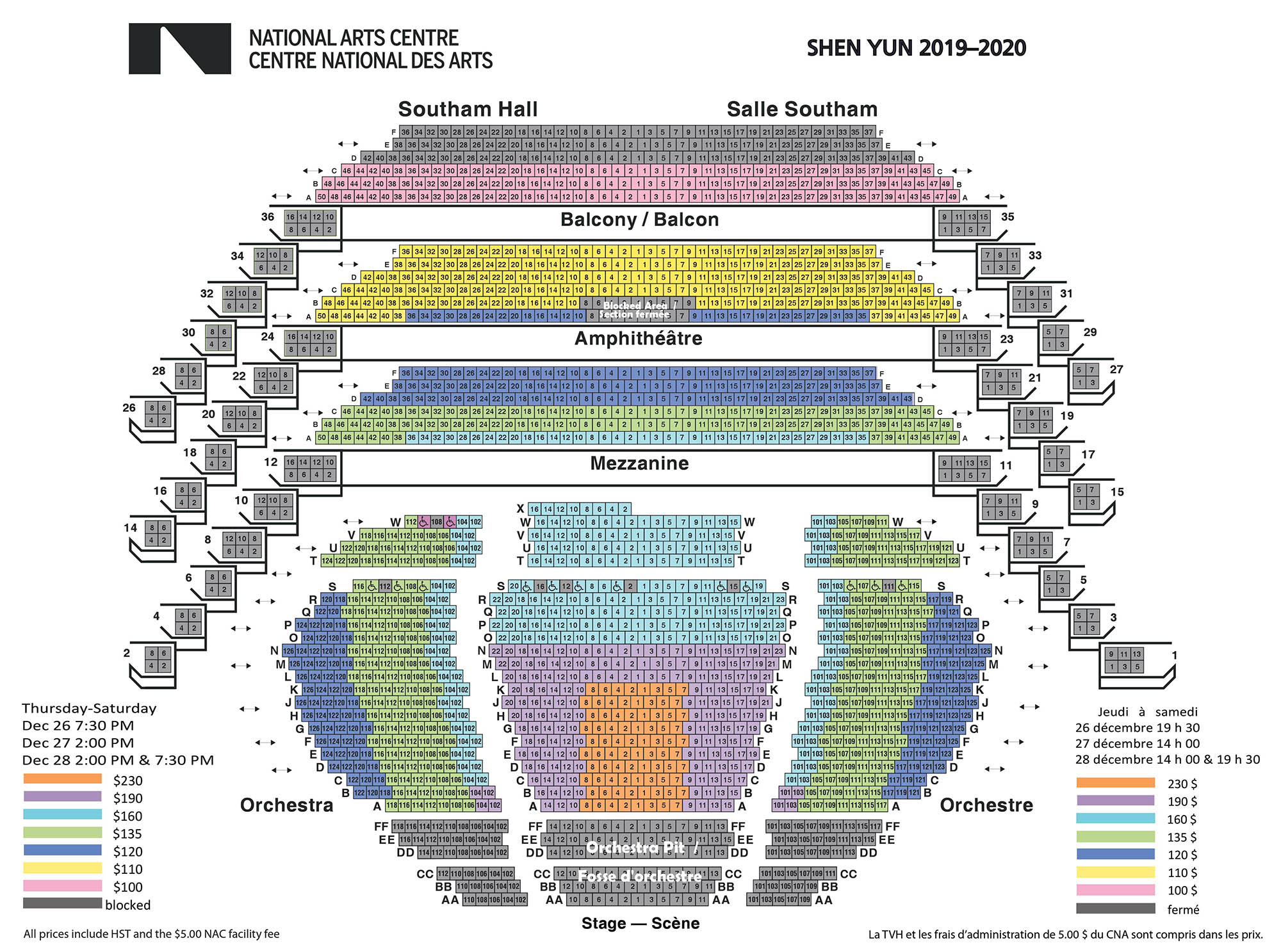 National Seating Chart