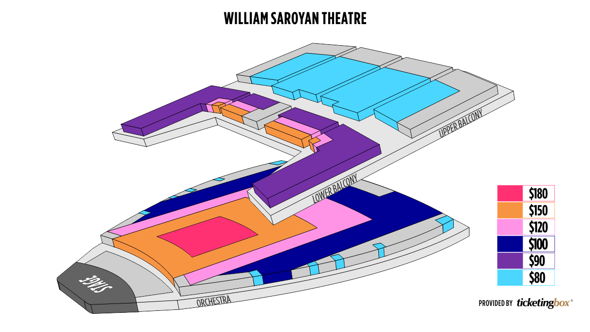 Saroyan Theater Seating Chart