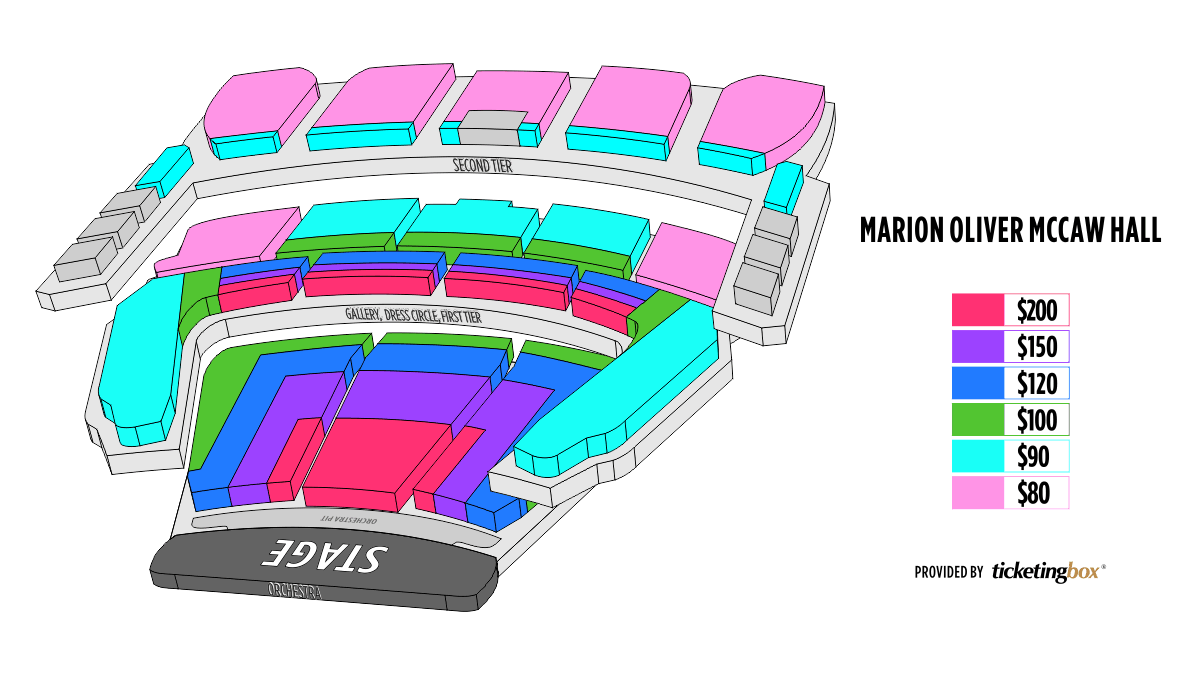 Kirkland Performance Center Seating Chart