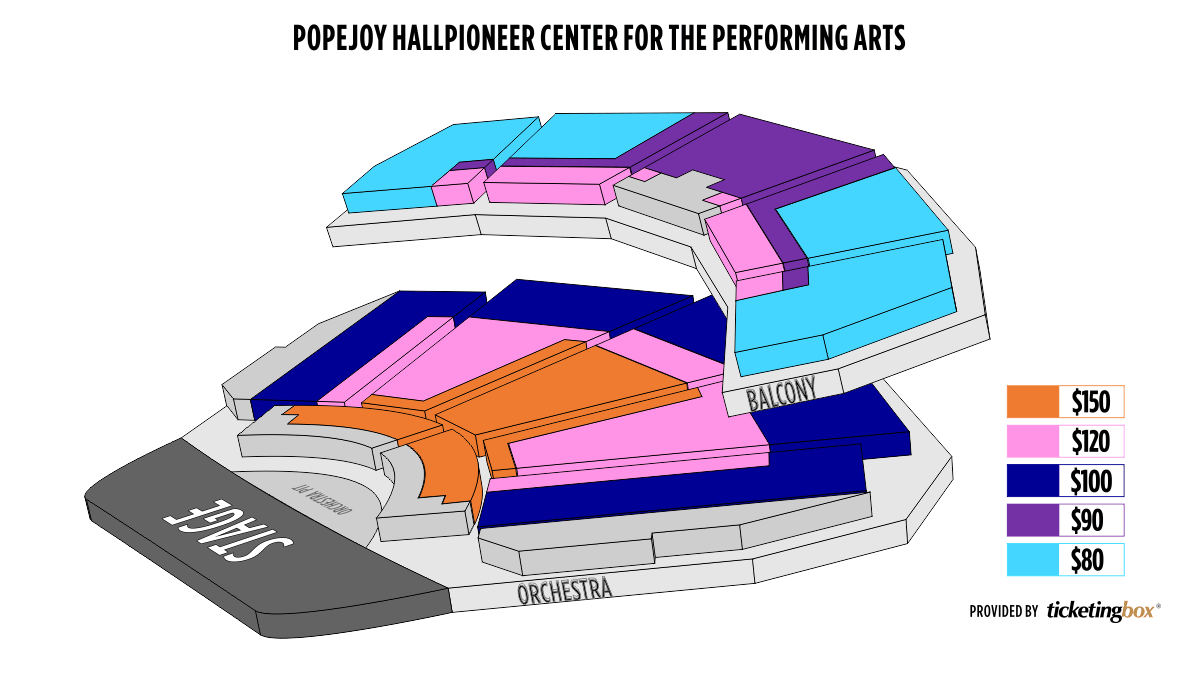 Reno Pioneer Center for the Performing Arts Seating Chart