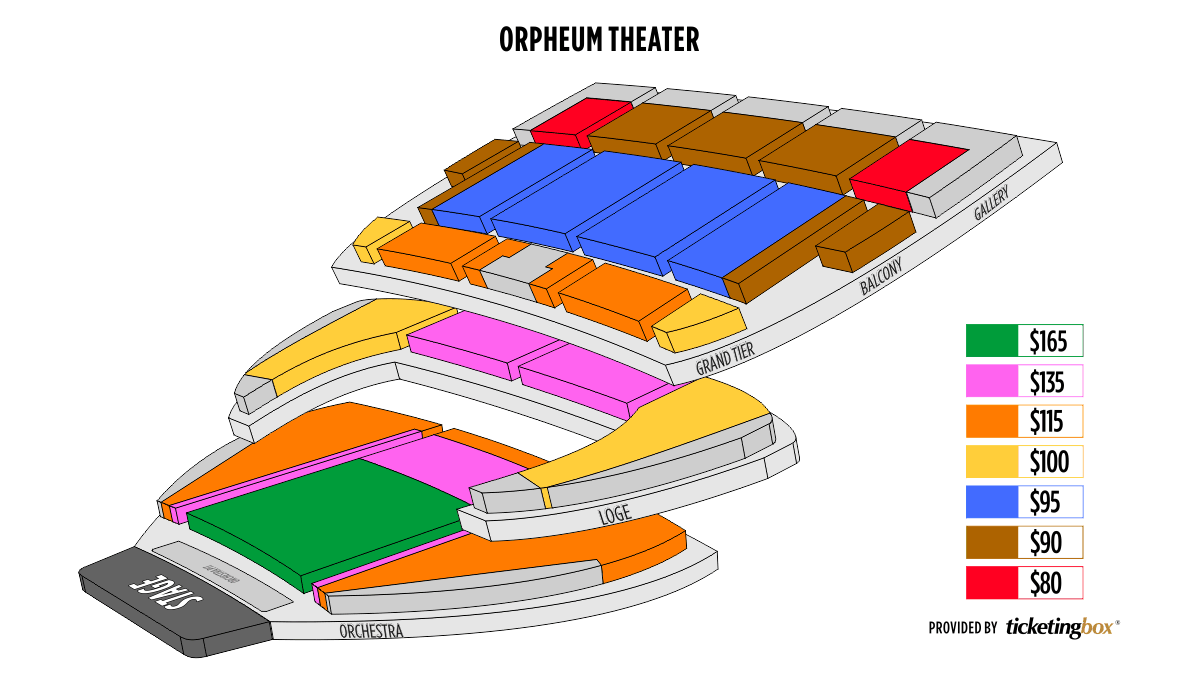 Orpheum Theater Omaha Seating Chart