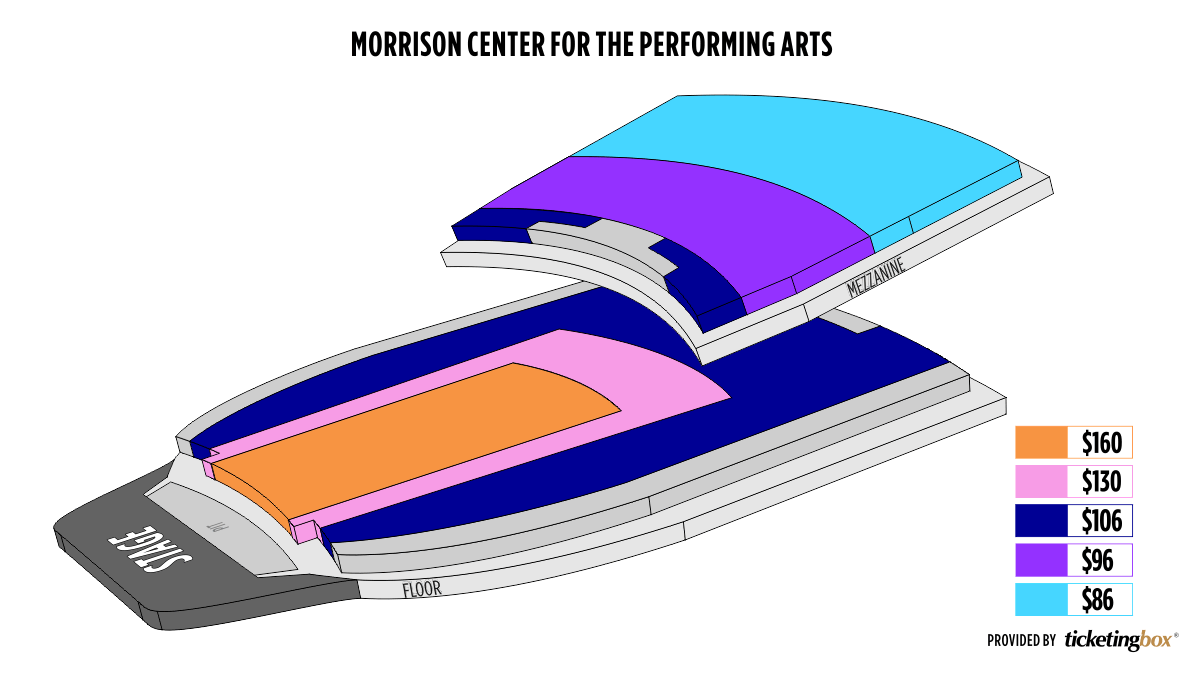 Morrison Center For The Performing Arts Seating Chart