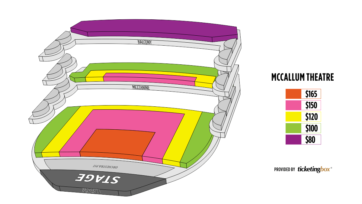 Mccallum Theatre Detailed Seating Chart