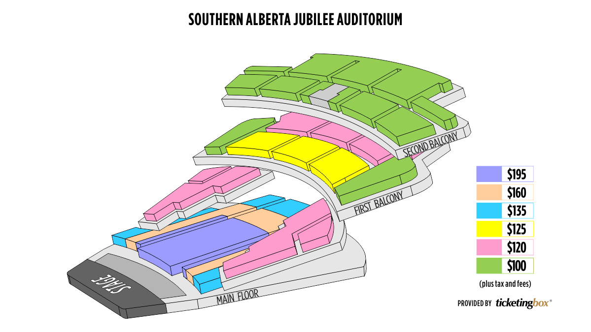 Calgary Southern Jubilee Auditorium Seating Chart