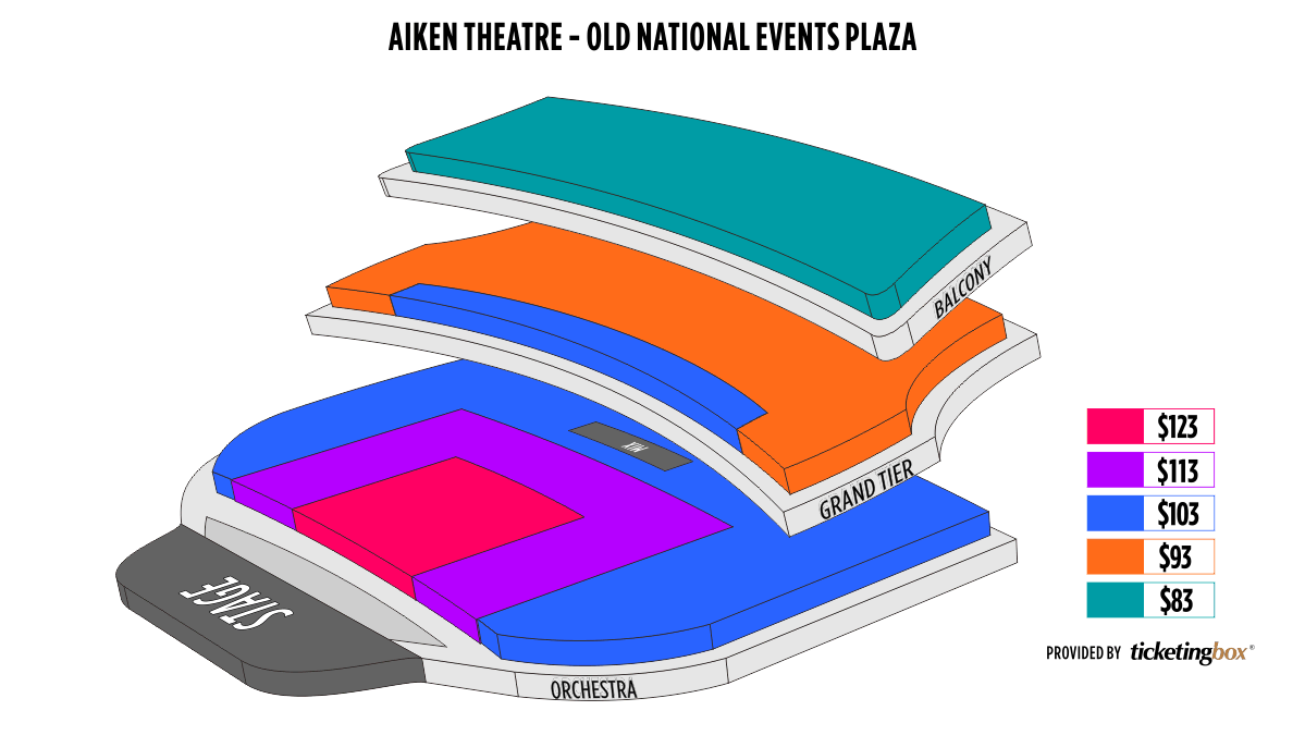 Old National Events Plaza Evansville Indiana Seating Chart