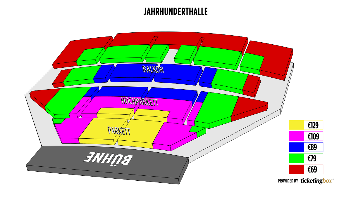 Jahrhunderthalle Sitzplan Jahrhunderthalle Sitzplan