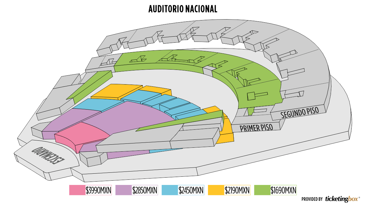 Auditorio Nacional Seating Chart
