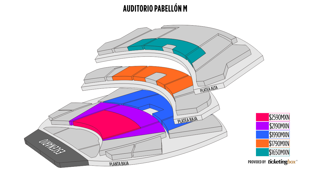 Monterrey Auditorio Pabellón M Mapa De Asientos (Español) Monterrey Auditorio Pabellón M Mapa De Asientos (Español)
