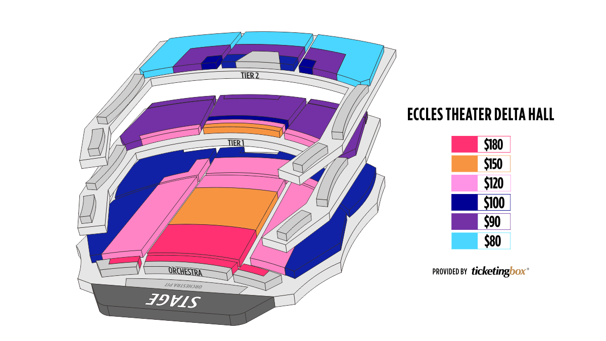 Salt Lake City S. and Dolores Doré Eccles Theater Seating Chart