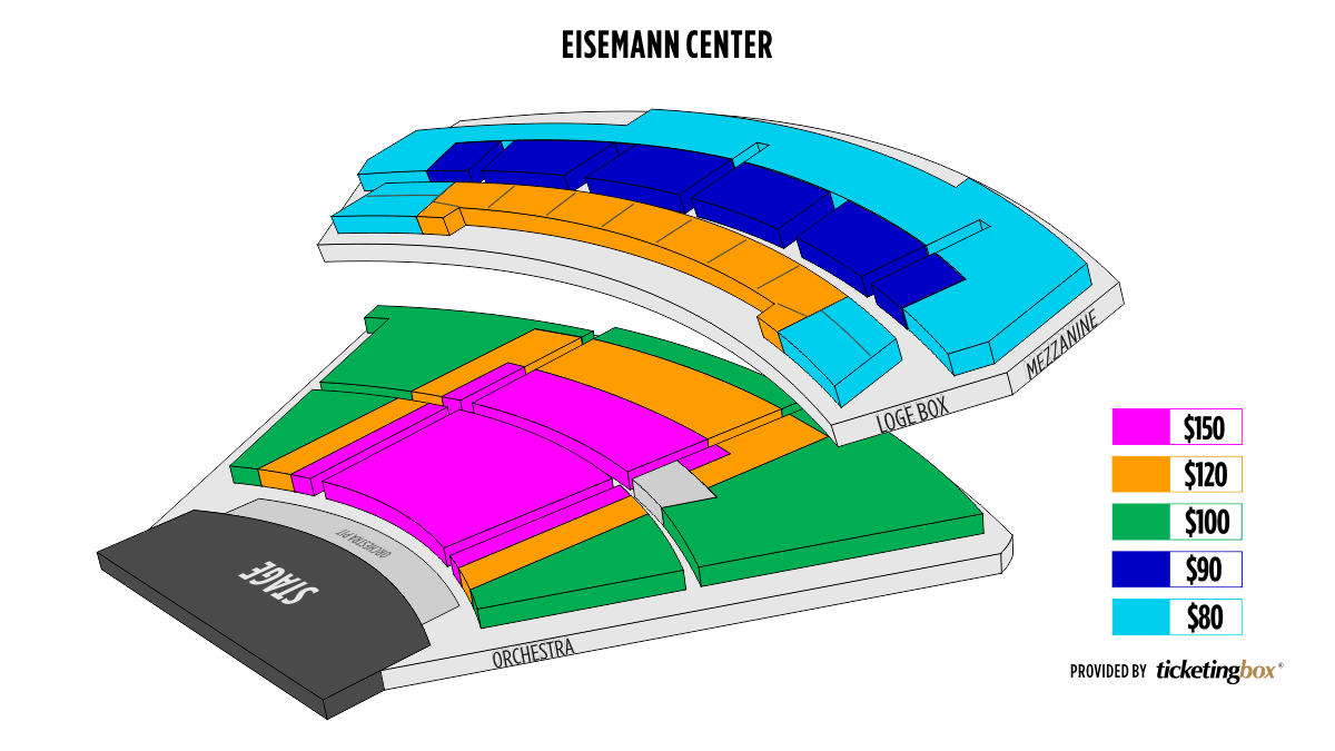 Center Seating Chart