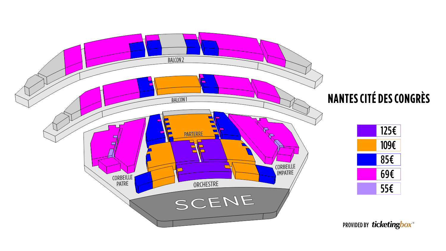 Nantes Cité des Congrès de Nantes Seating Chart