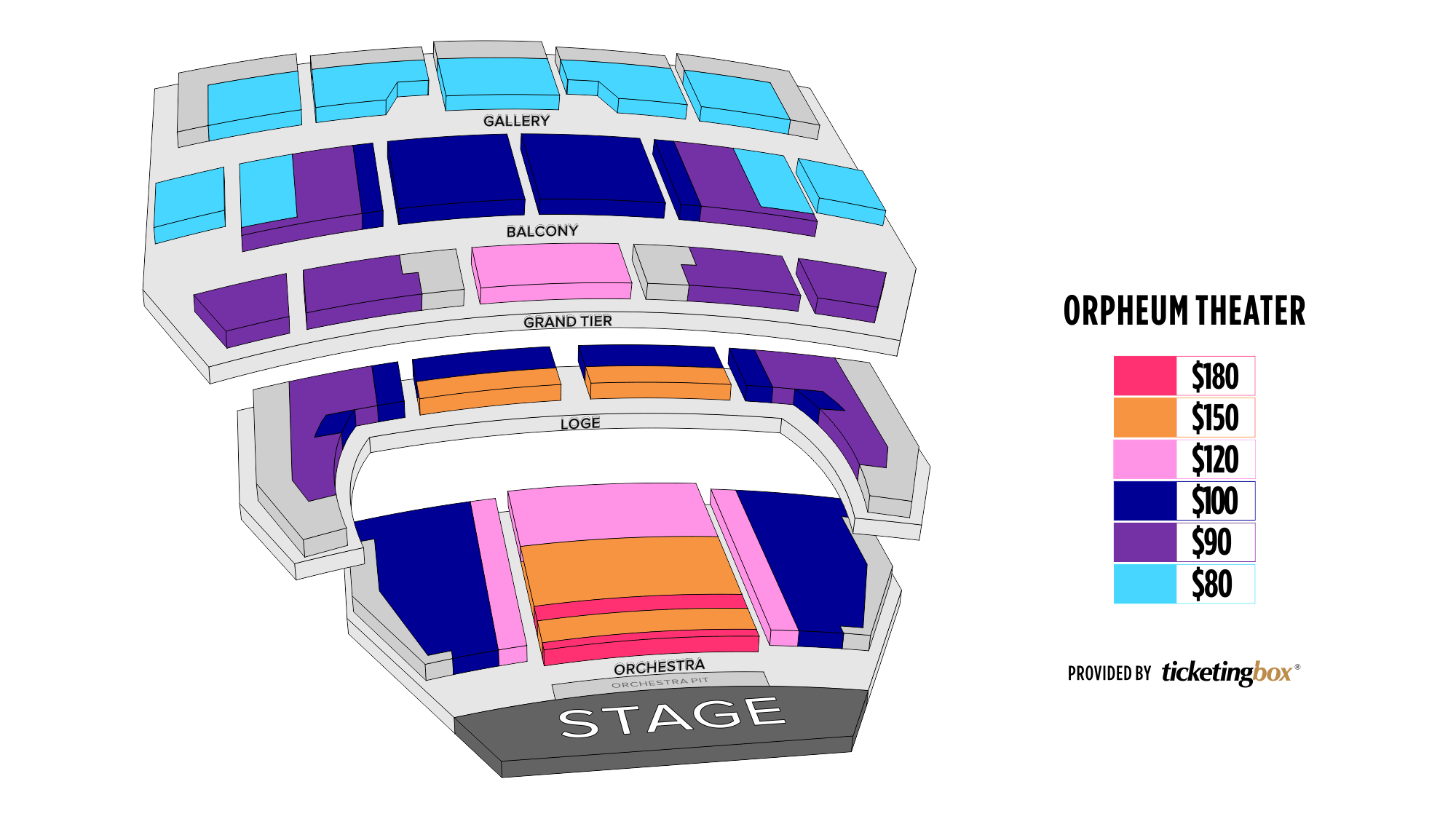 Orpheum Theater Seating Chart Hamilton