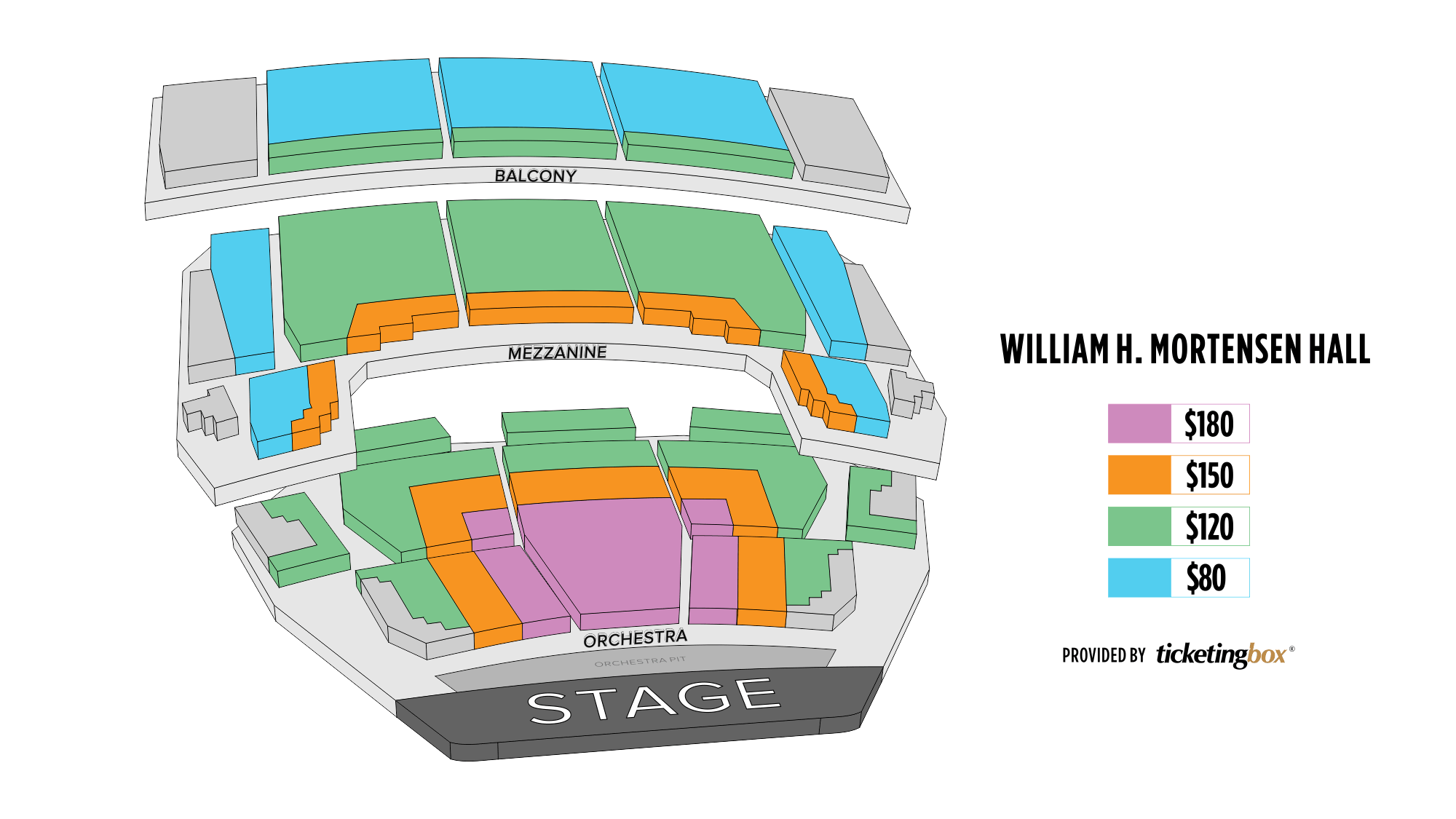 The William H Mortensen Hall Seating Chart