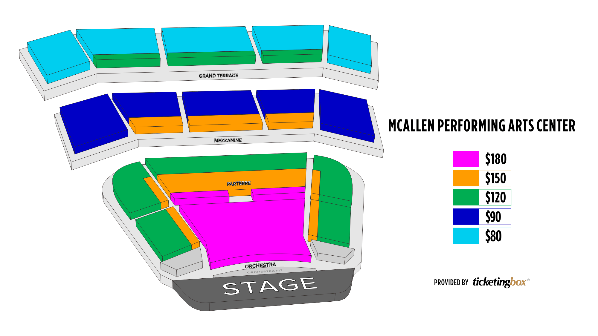 Center Seating Chart