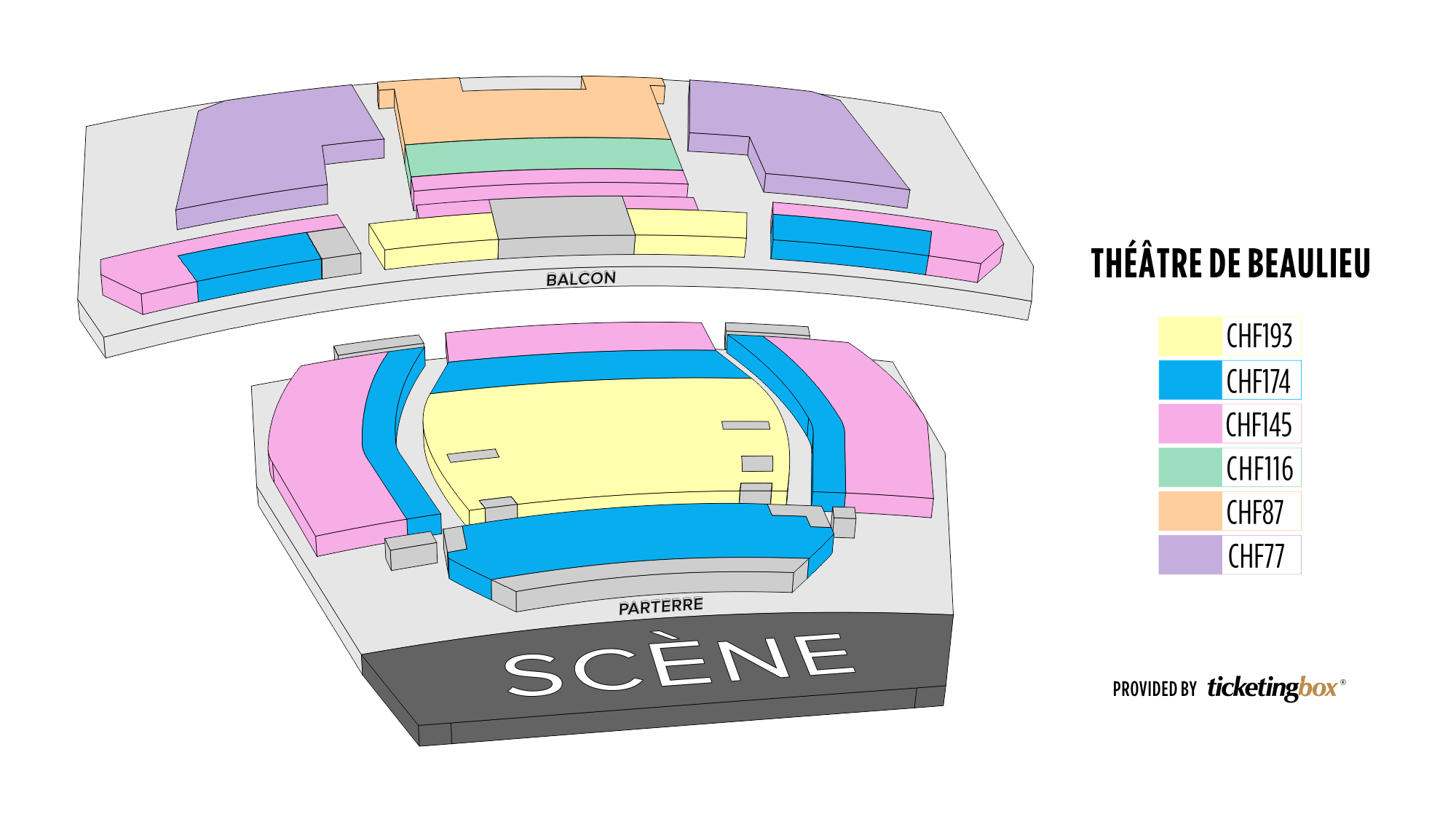Lausanne Théâtre de Beaulieu Saalplan (Deutsch)