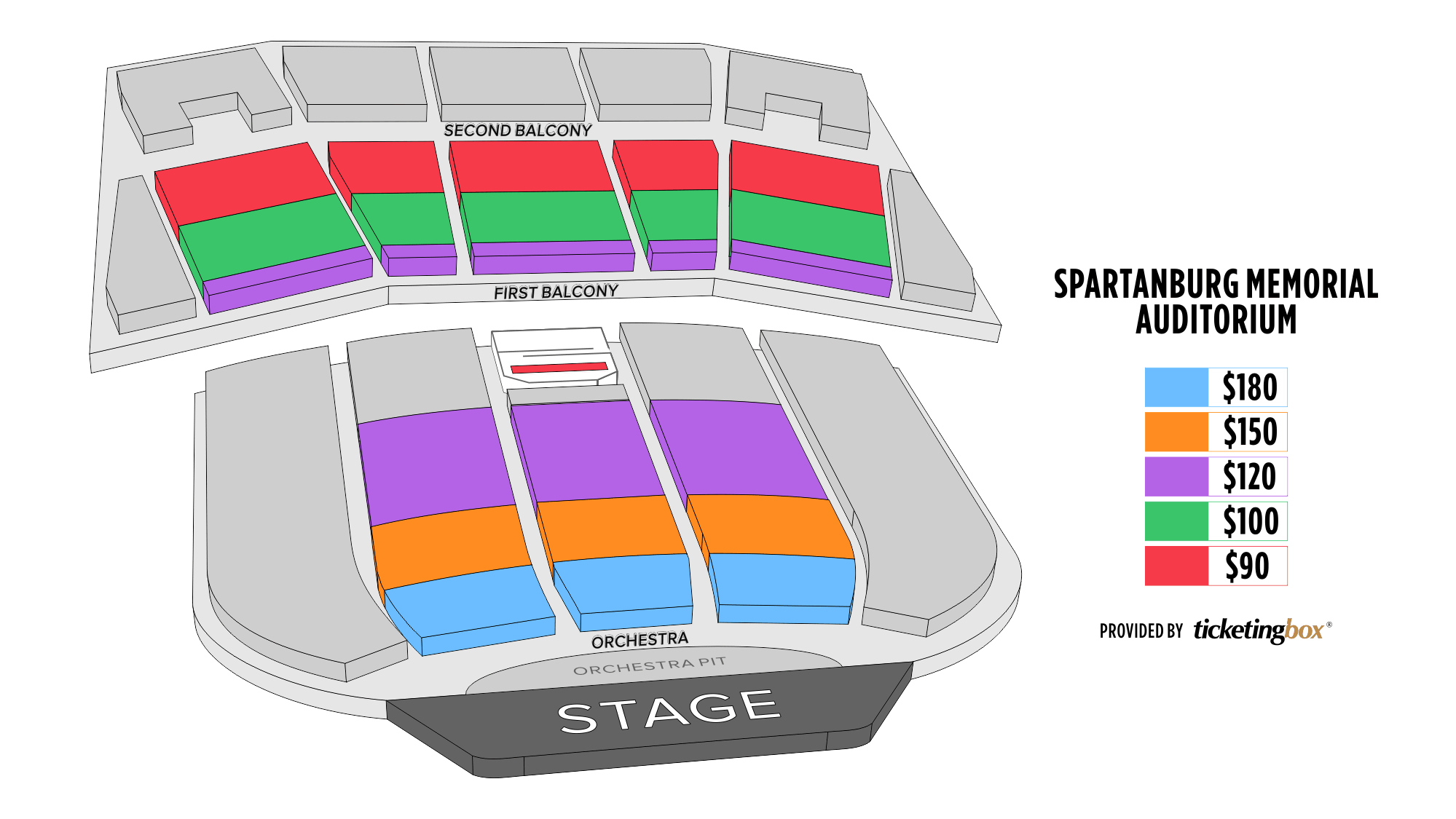 Spartanburg Spartanburg Memorial Auditorium Seating Chart
