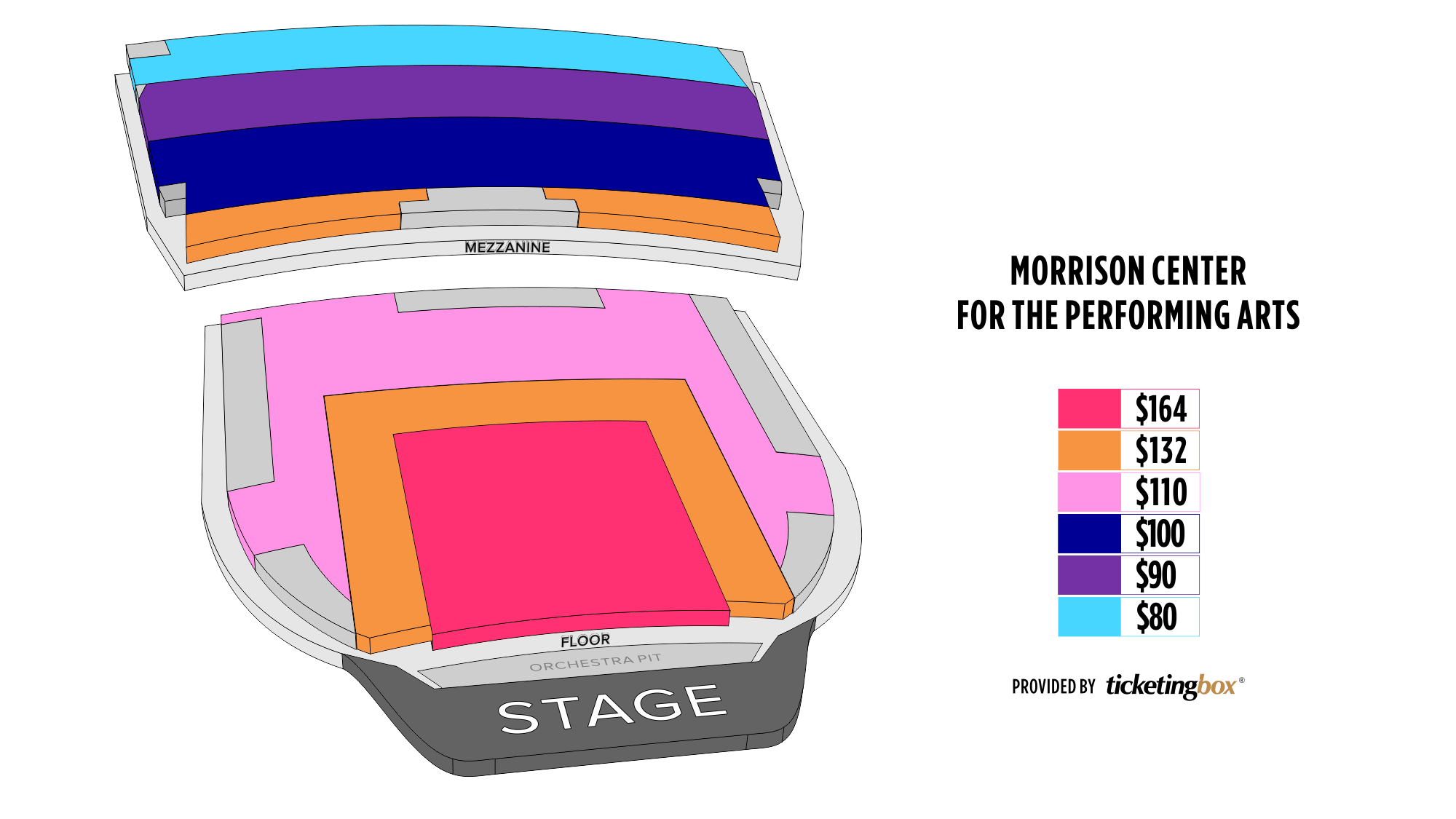 Boise Morrison Center for the Performing Arts Seating Chart