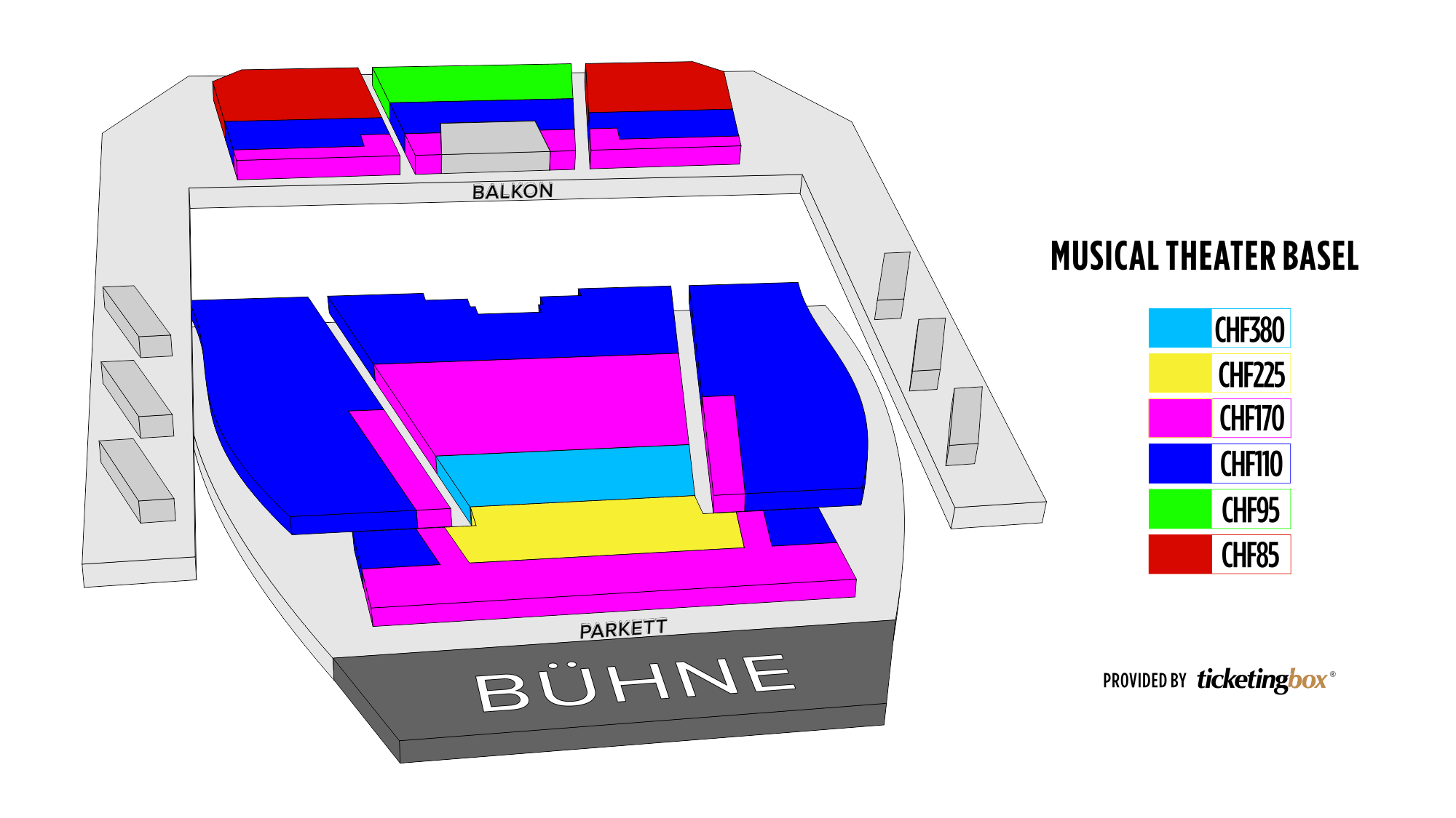 Basel Musical Theater Basel Saalplan (Deutsch)