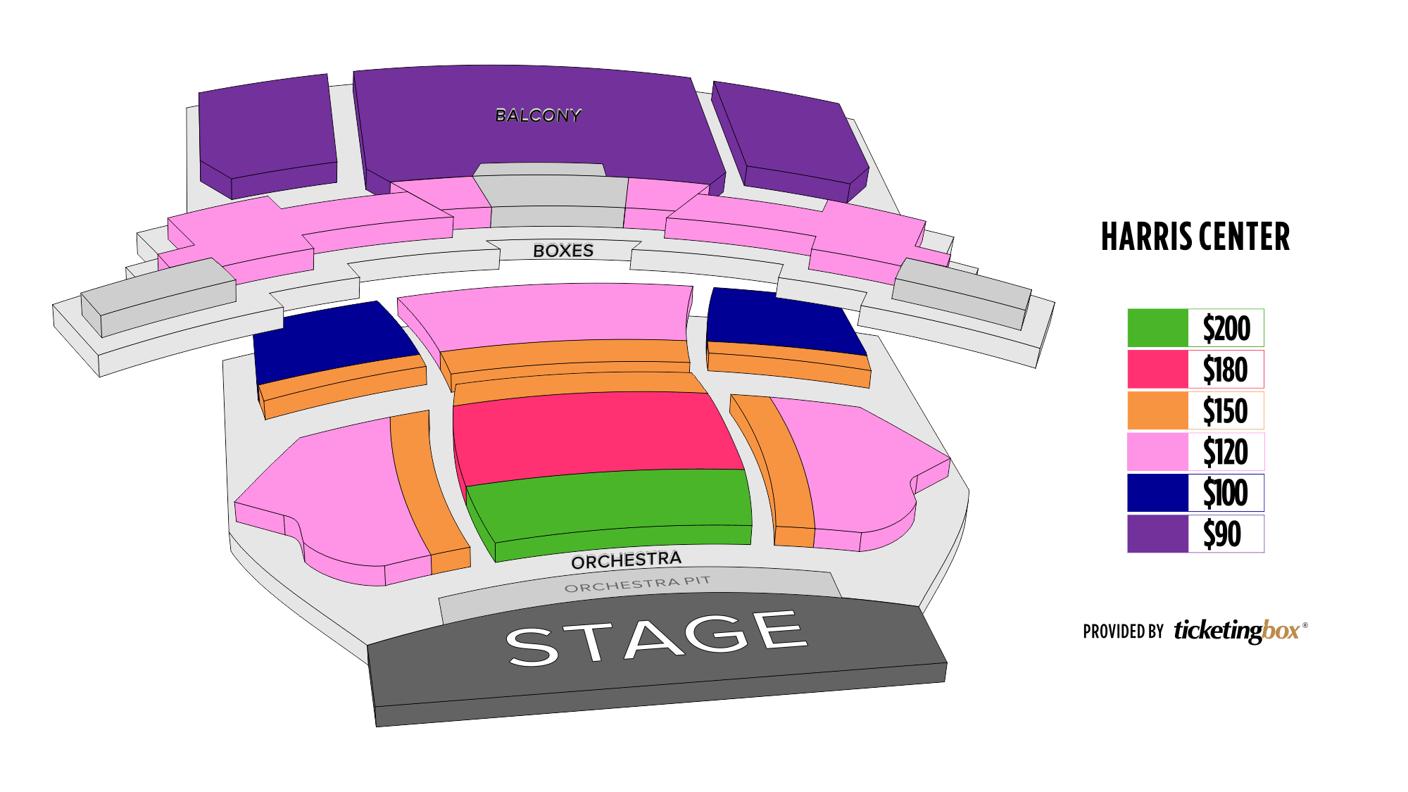 Harris Theater Chicago Seating Plan