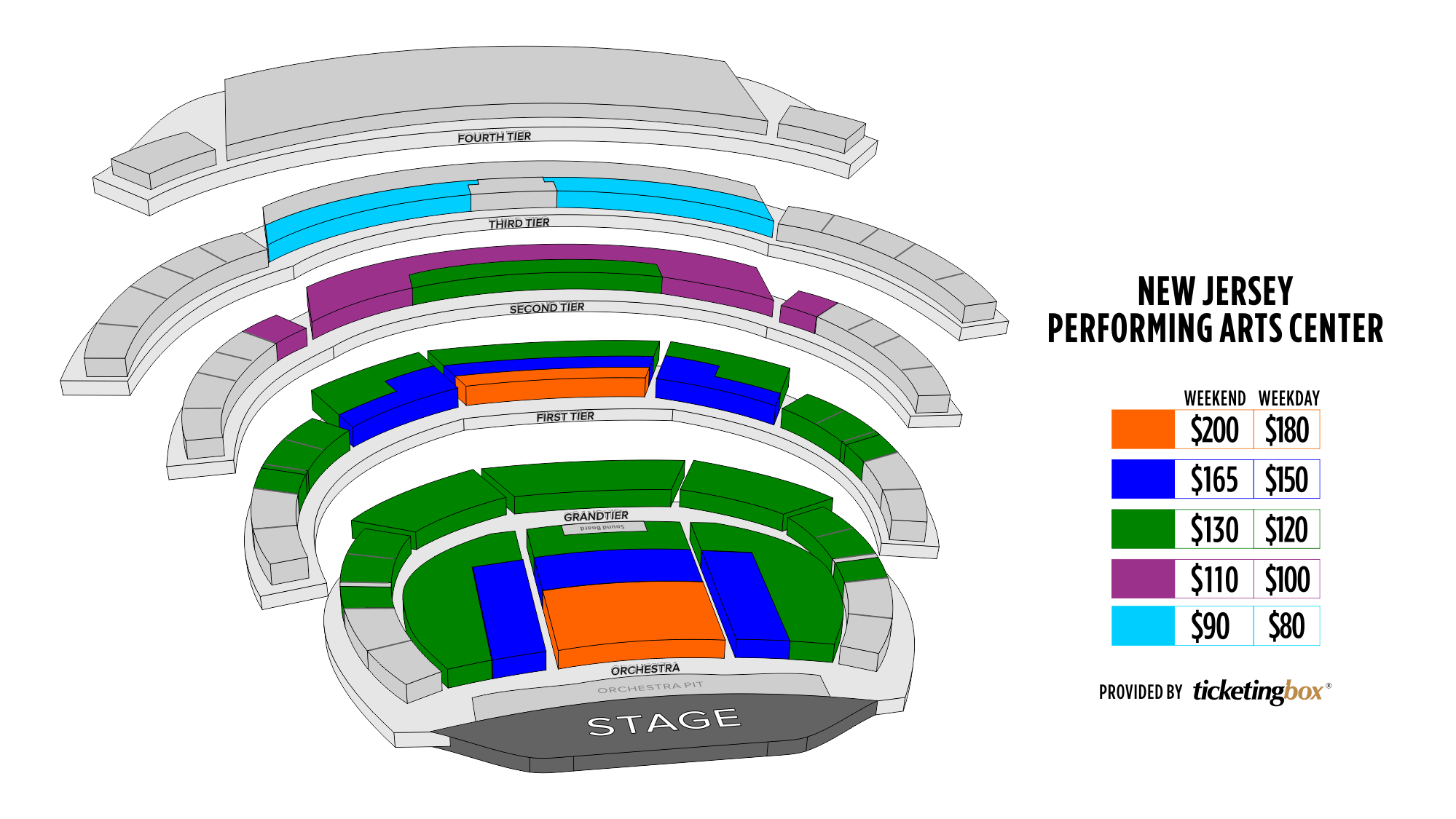 At T Performing Arts Center Seating Chart