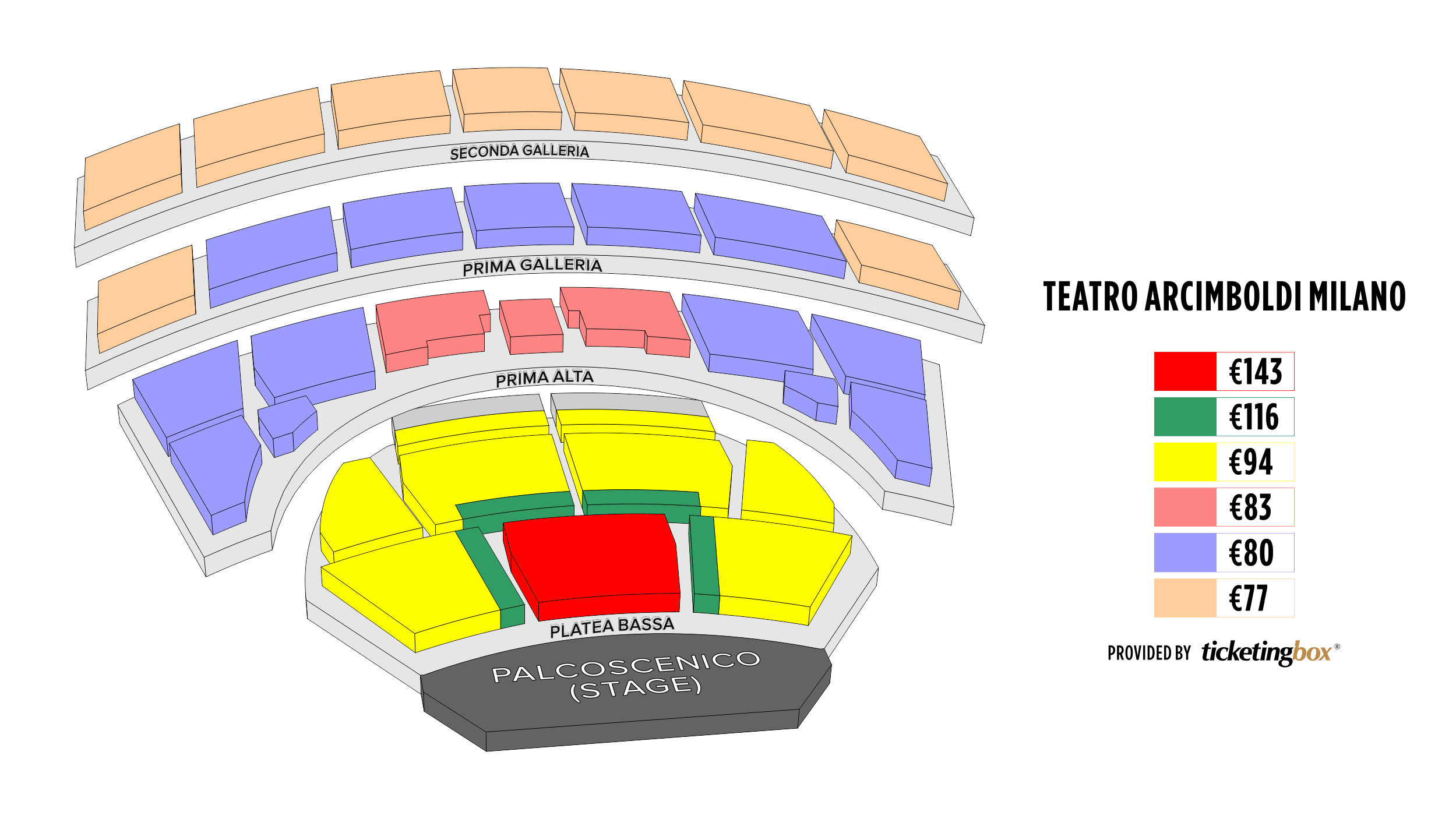 Milan Teatro degli Arcimboldi Seating Chart