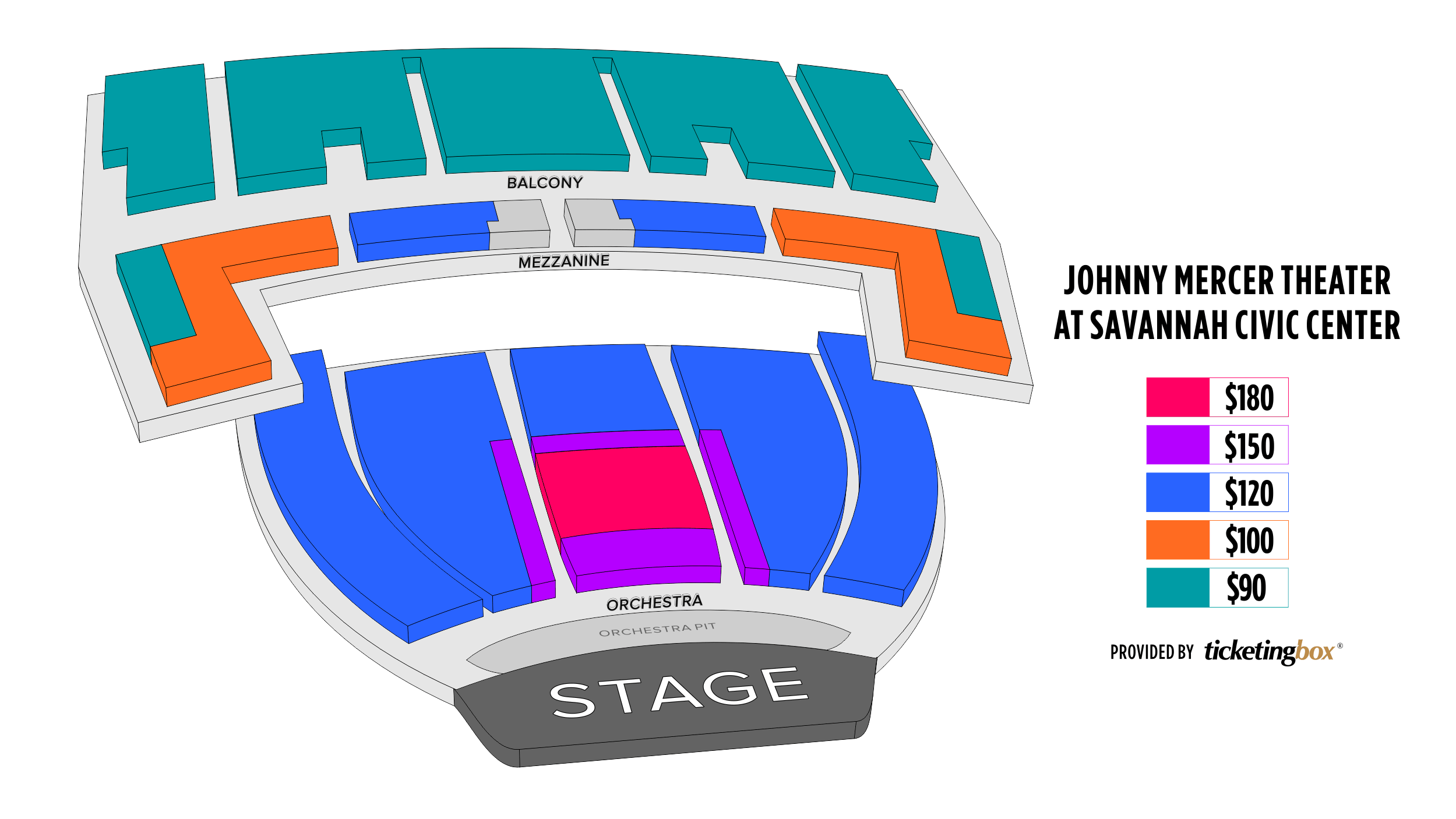Seating Chart Johnny Mercer Theatre Savannah