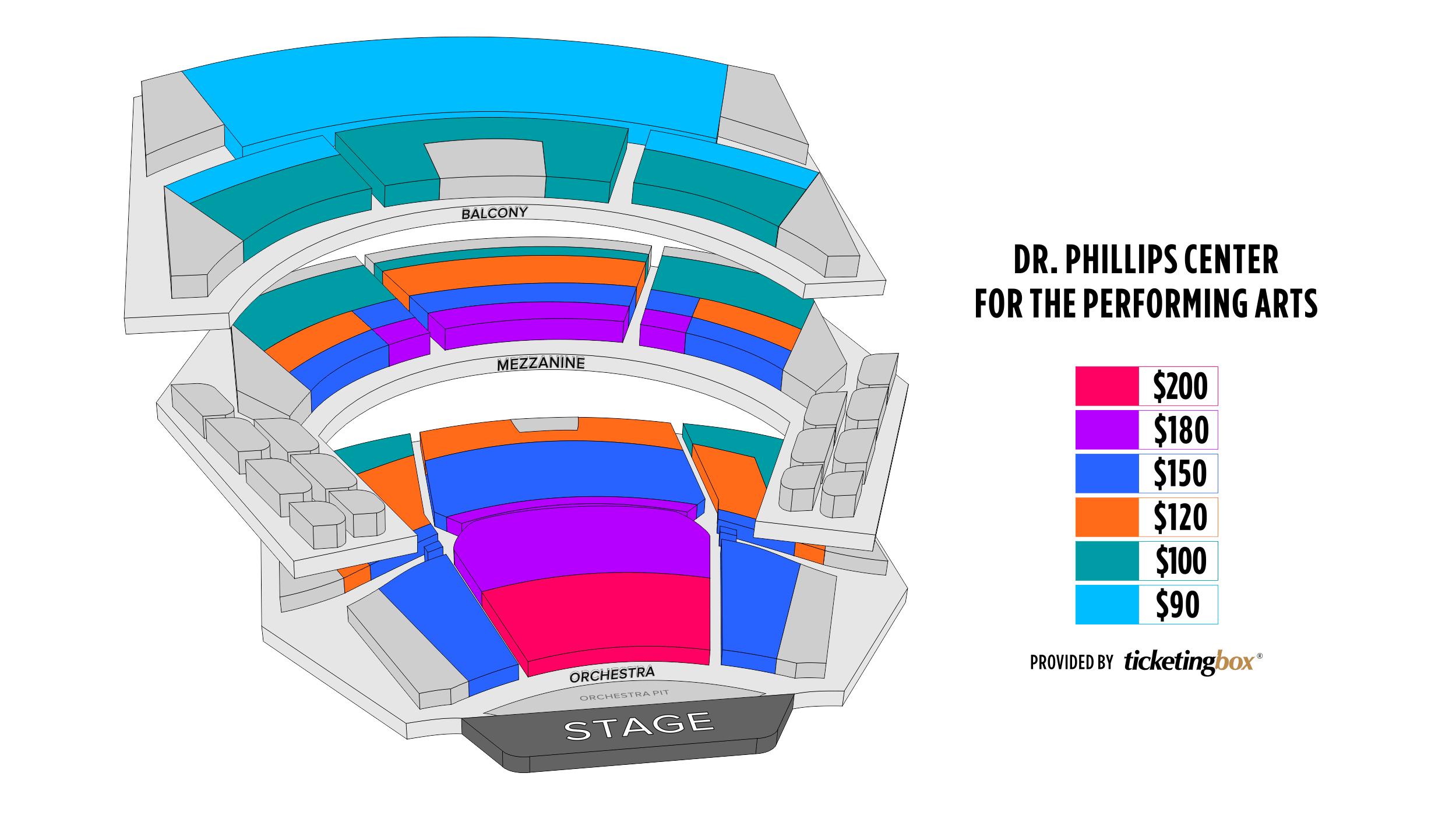 Performing Arts Seating Chart