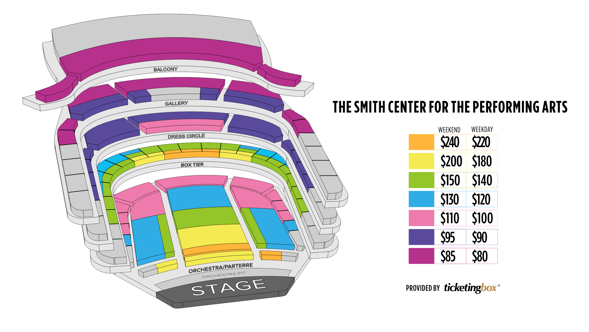 Las Vegas The Smith Center For Performing Arts Seating Chart
