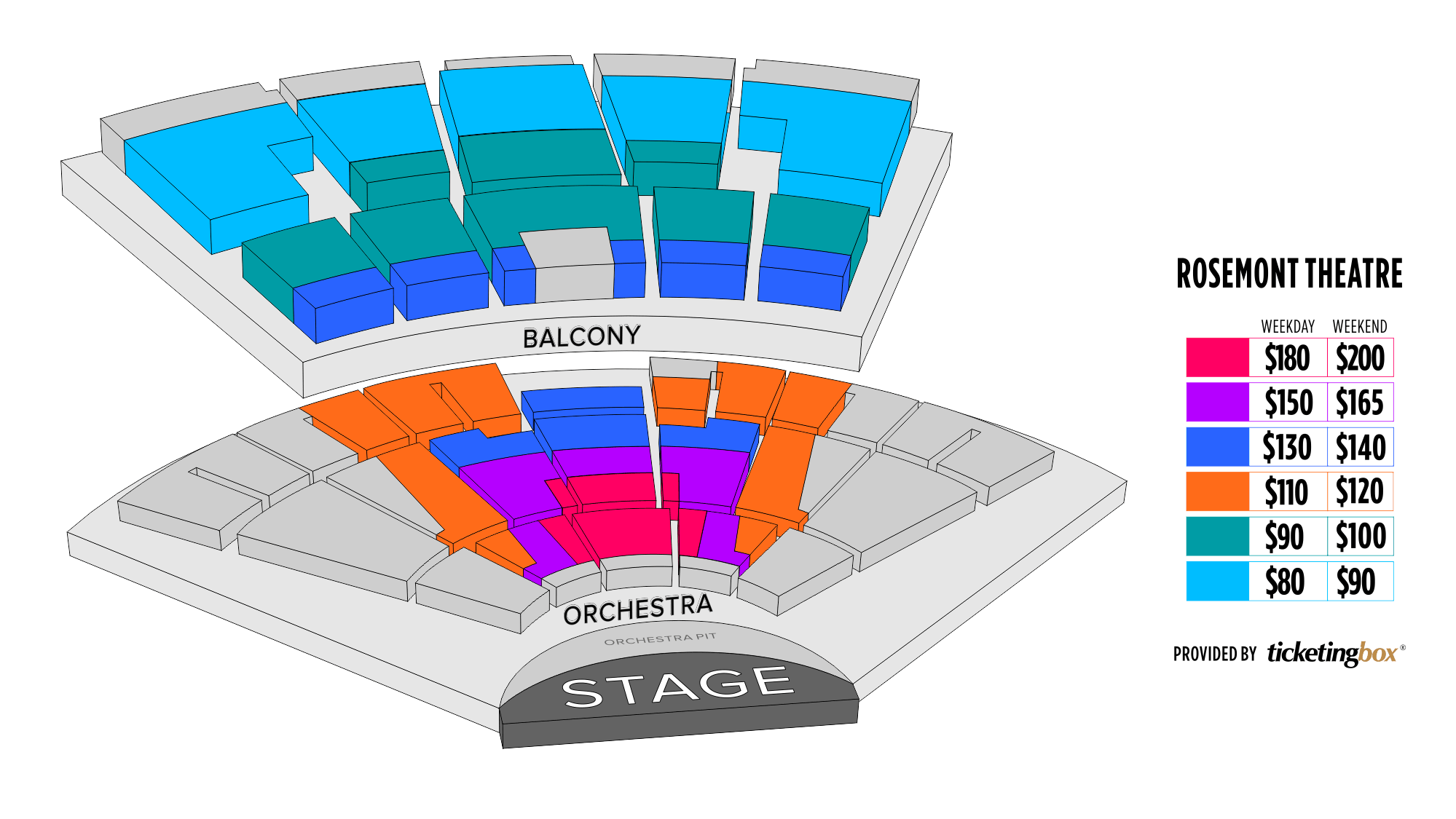 Rosemont Theatre Seating Chart