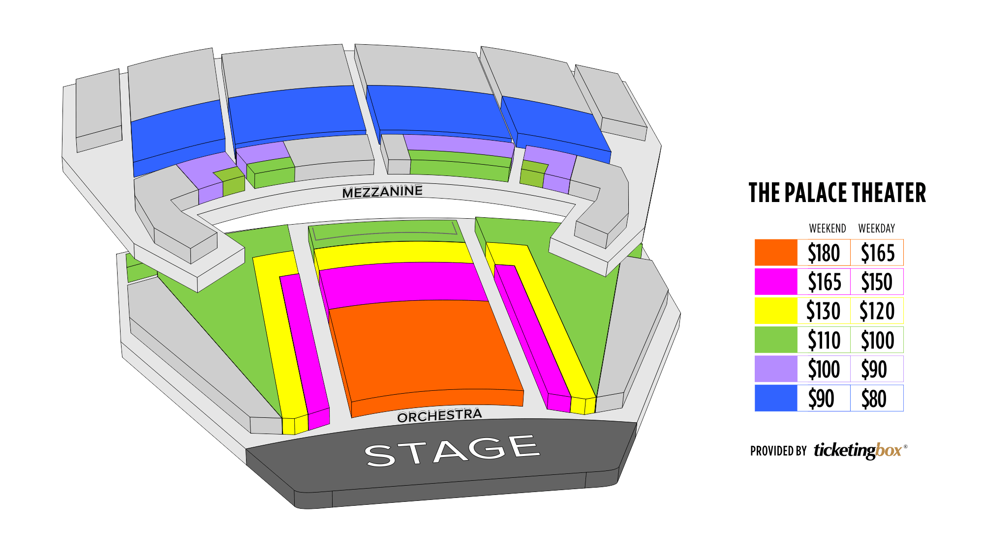 Stamford The Palace Theatre Seating Chart