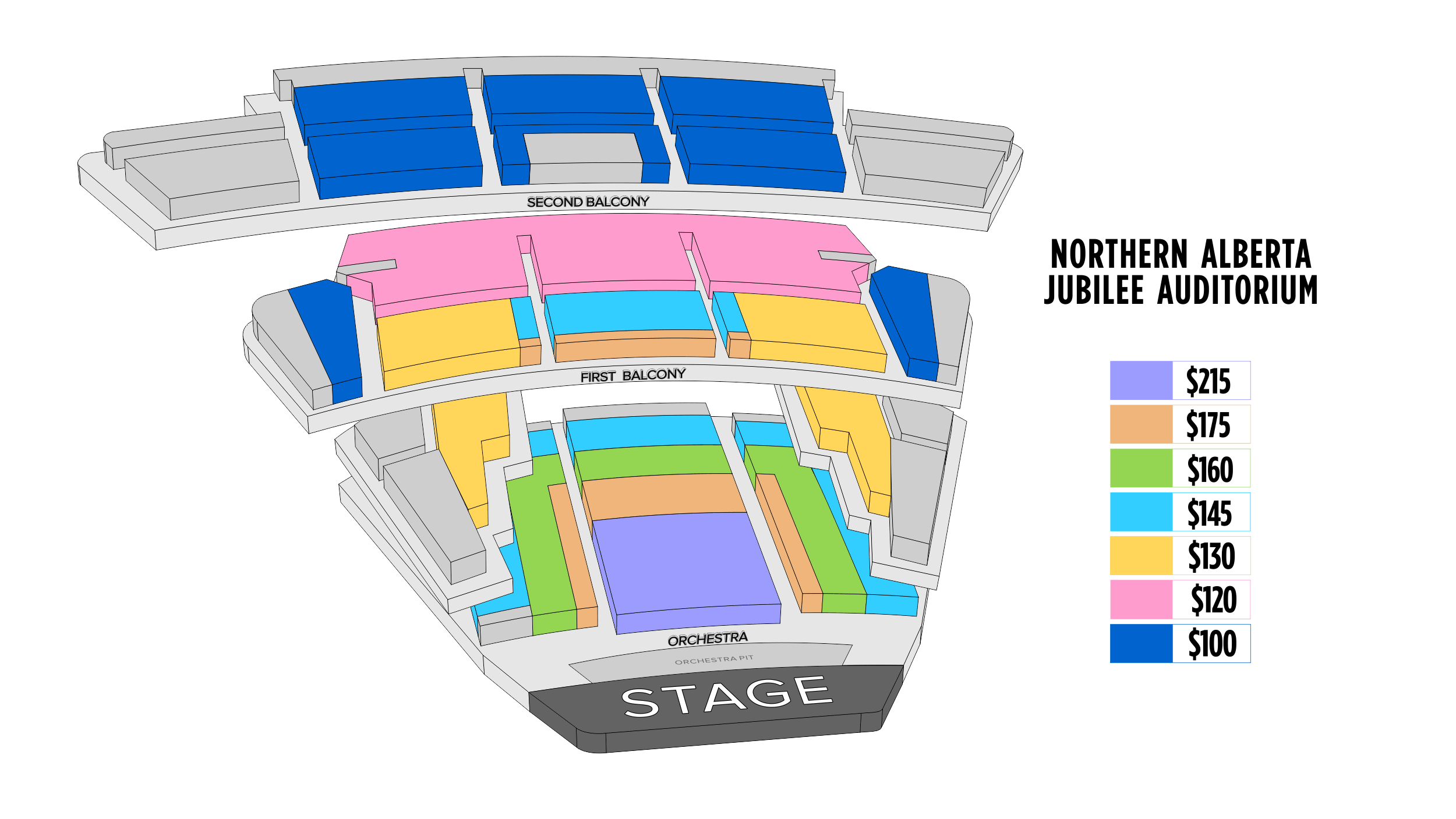 Northern Alberta Jubilee Auditorium Seating