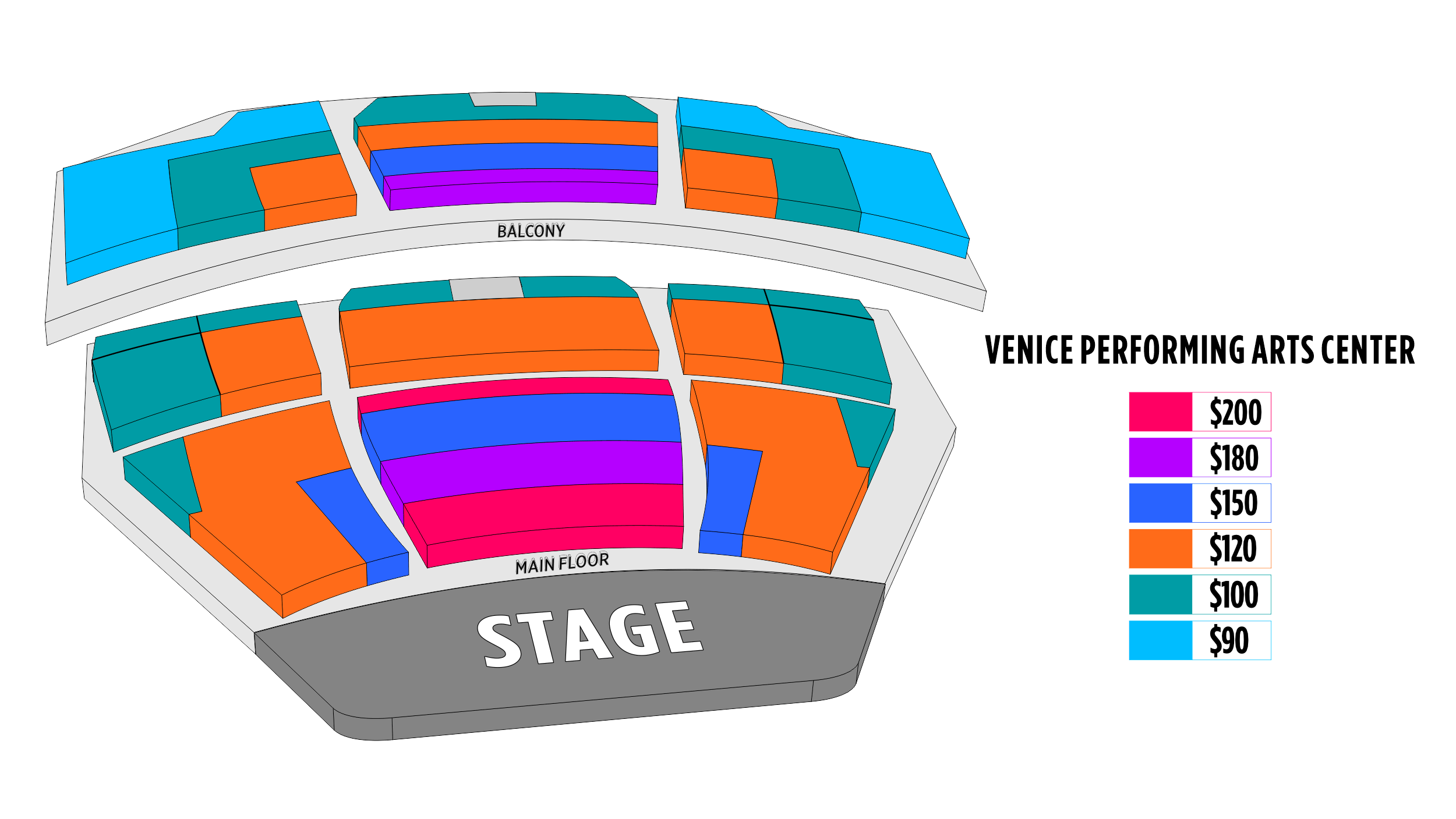 Venice Venice Performing Arts Center Seating Chart